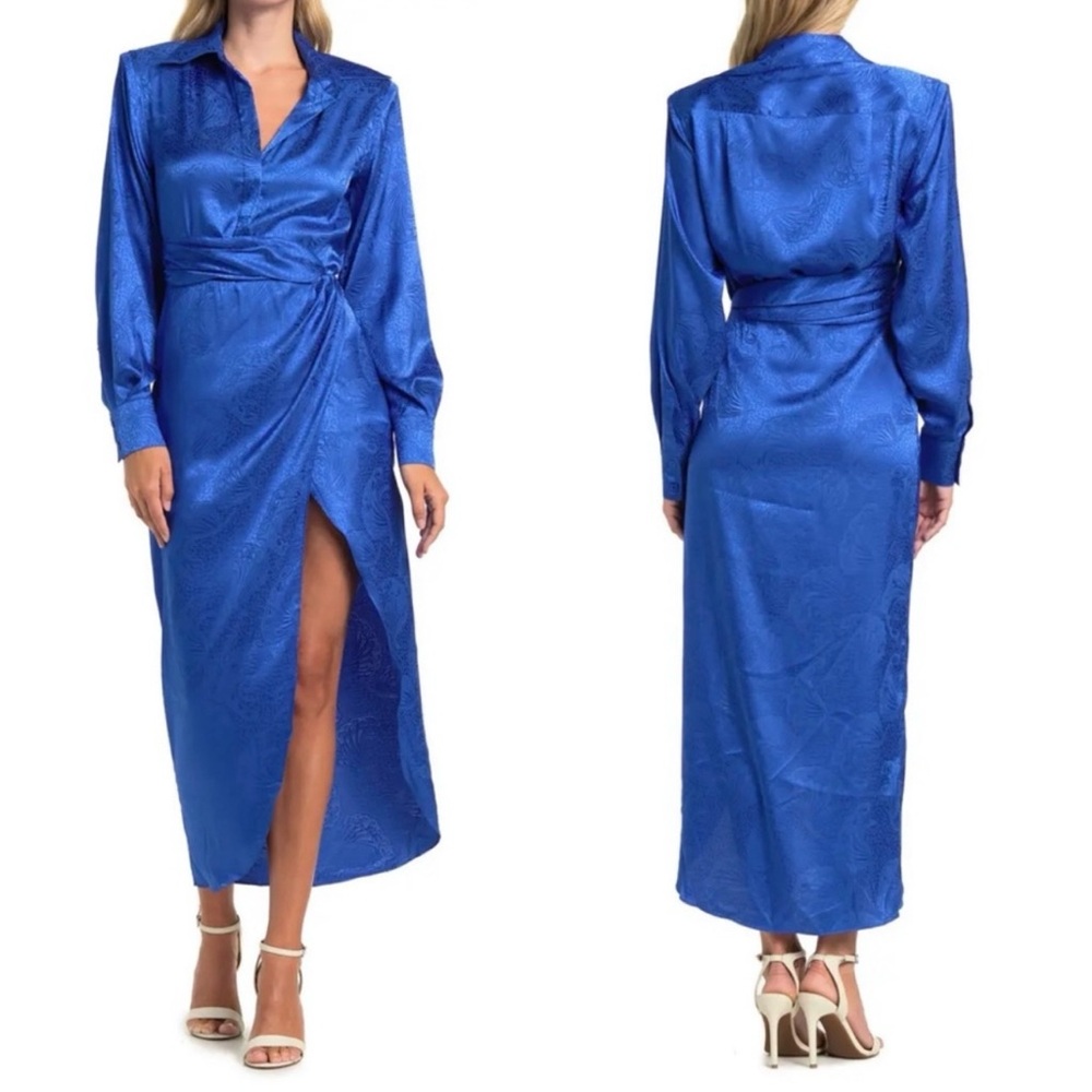 Ronny Kobo Bernice Satin Dress